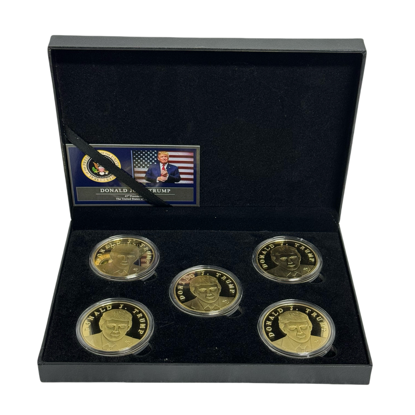 Collectible Donald Trump Treasure Box 47 President Edition - Certified