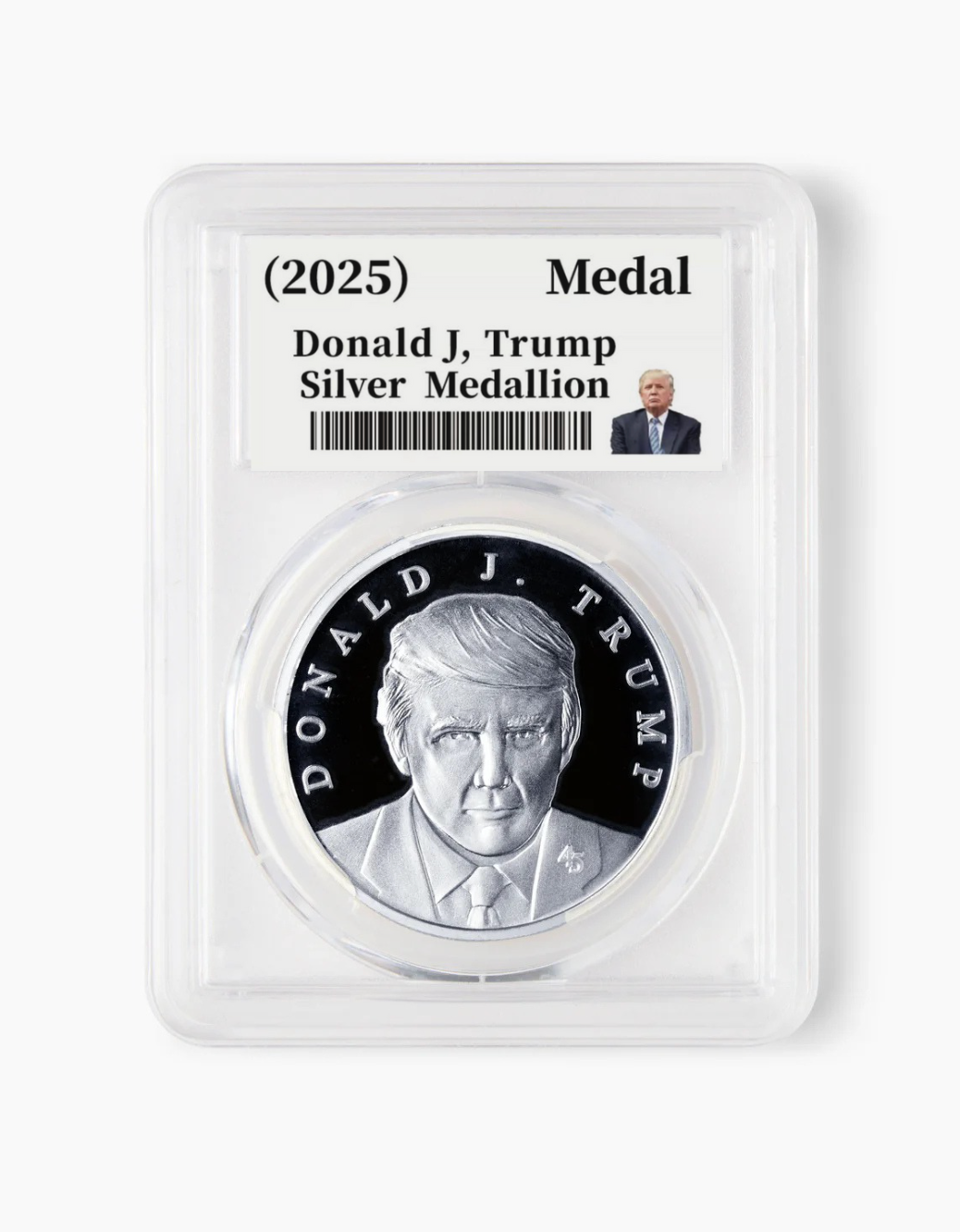 President Trump First 2025 Edition Silver Collectible Medallion